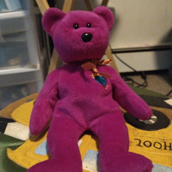 Rare over 20 years old vintage purple ty bear
